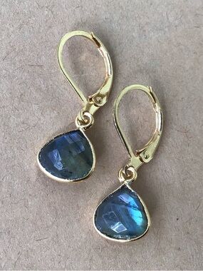 Natural Flashy Labradorite Sundance Charm Earrings SALE